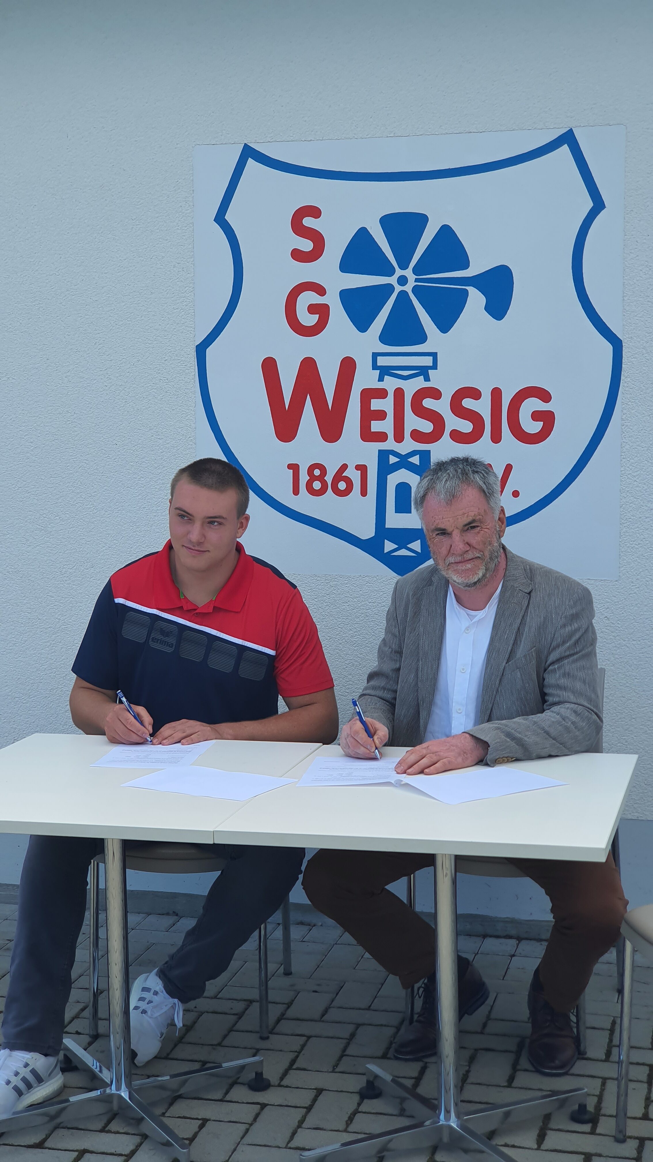 Foto der ersten Übergabe der Allianz für Freitaler Sportler, Foto: WGF