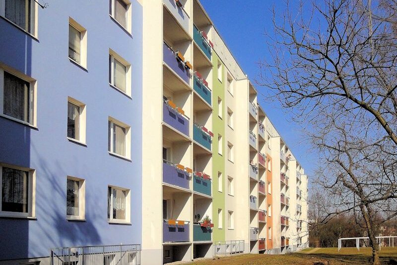 Wohngebäude am Weißiger Hang 3a–e in Freital-Zauckerode. Foto: WGF