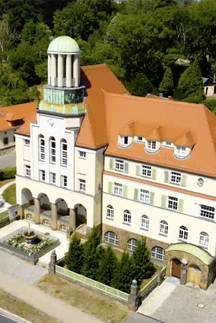 Luftbild des Firmensitzes der WGF, Lutherstraße 22, 01705 Freital. Foto: Willi Papperitz