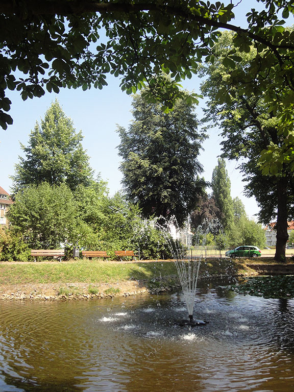 Symbolbild für Freital-Deuben: Blick in den Goethepark. Foto: WGF